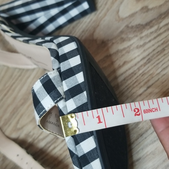 Libby Edelman Le Amanda Womens Strappy Gingham Block Heel Platform Sanda… - Picture 13 of 15